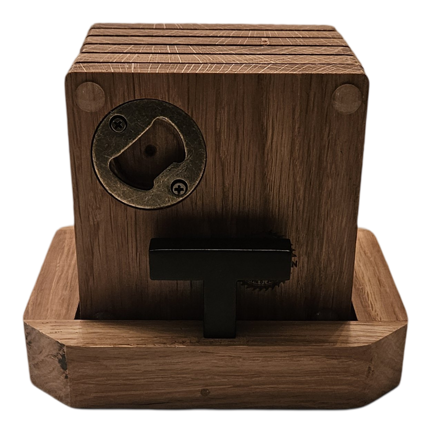 White Oak Bottle Opener Coasters