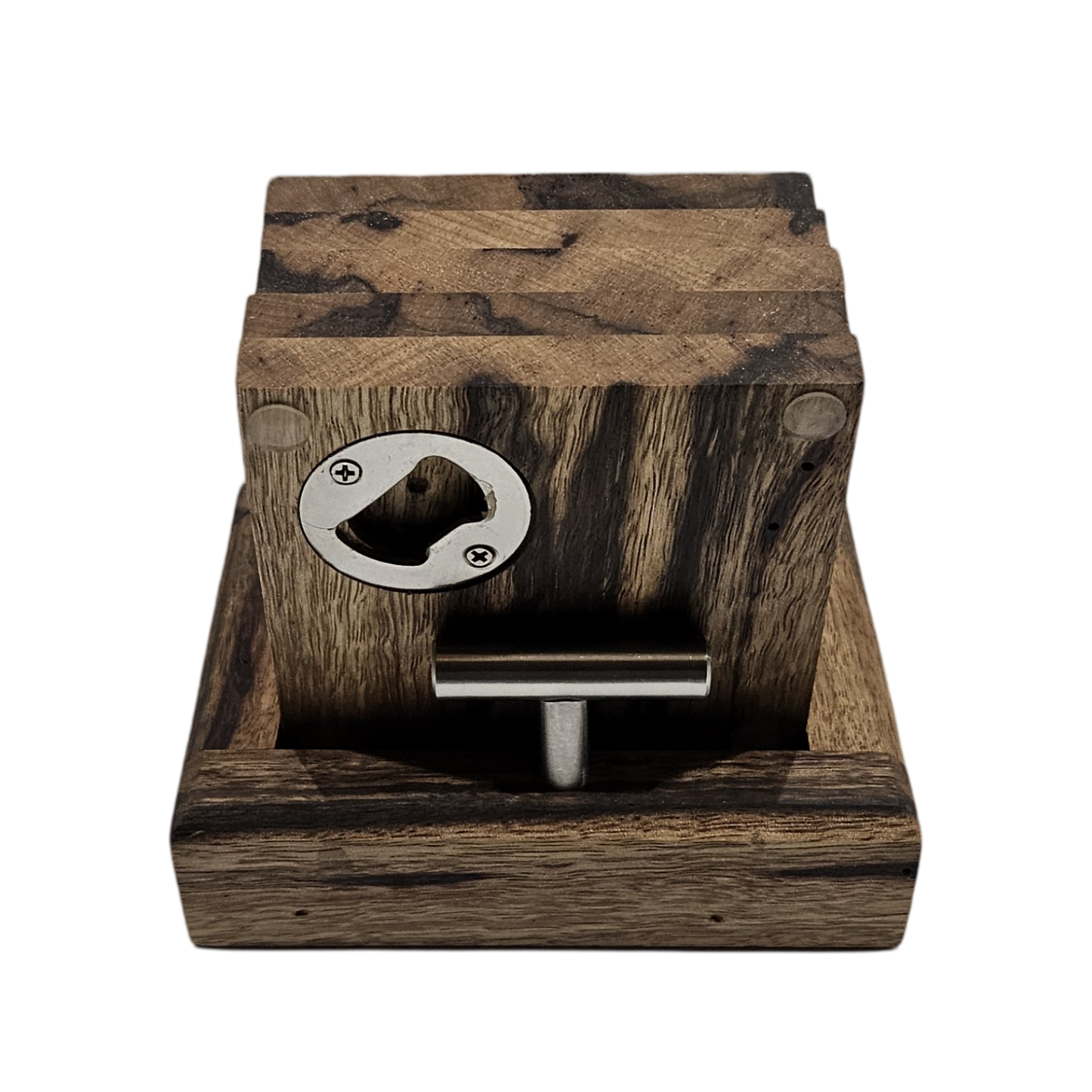 Black Limba Bottle opener coasters