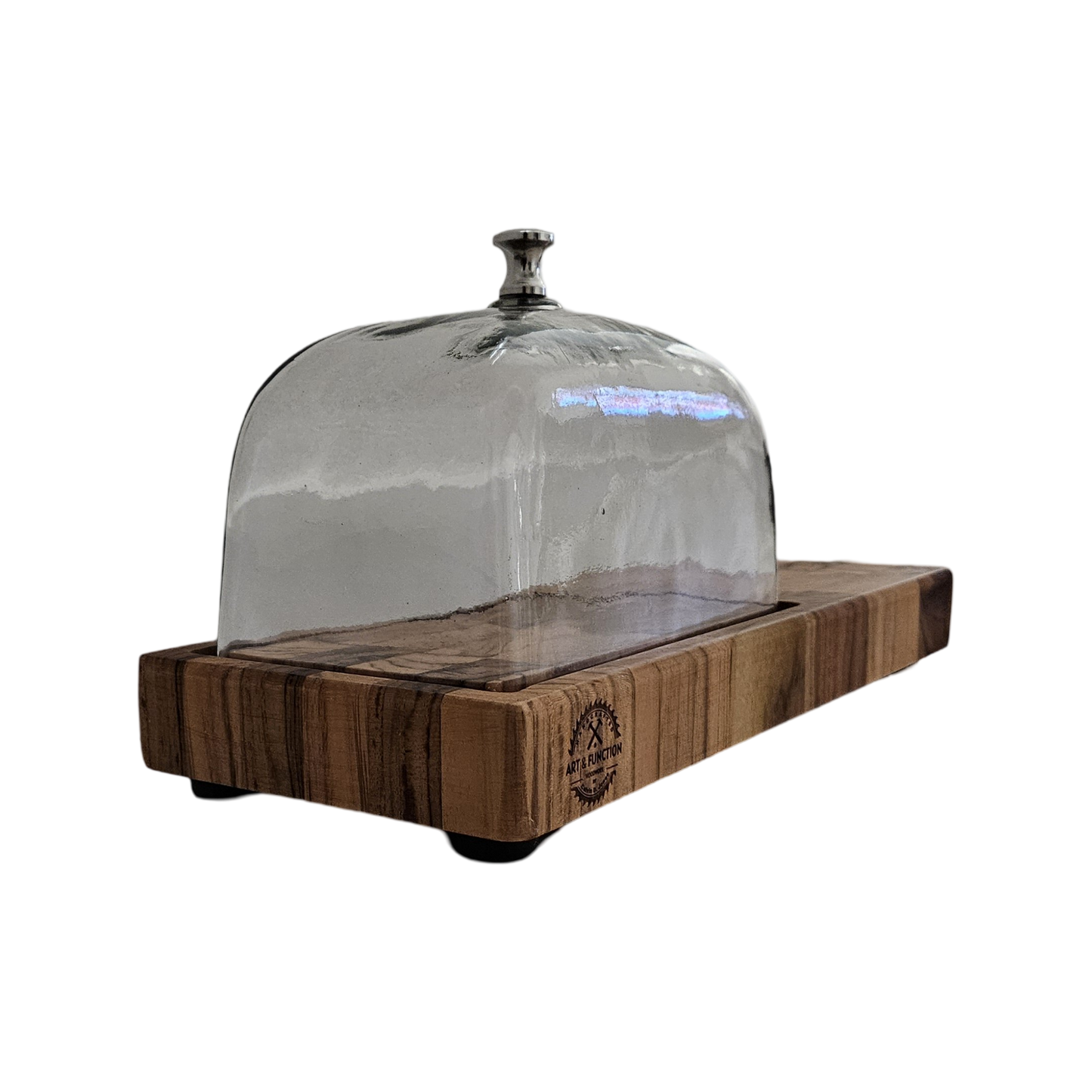 Extended Cheese Block with Glass Dome