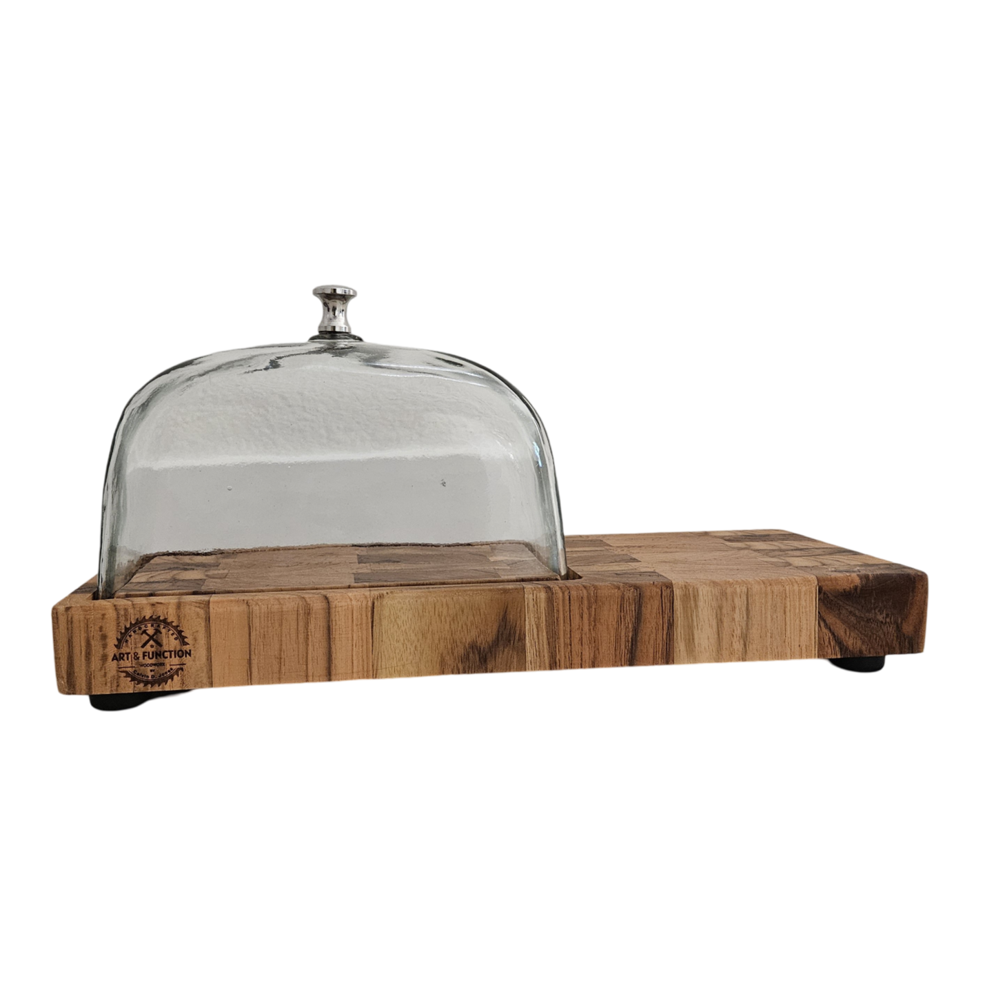 Extended Cheese Block with Glass Dome