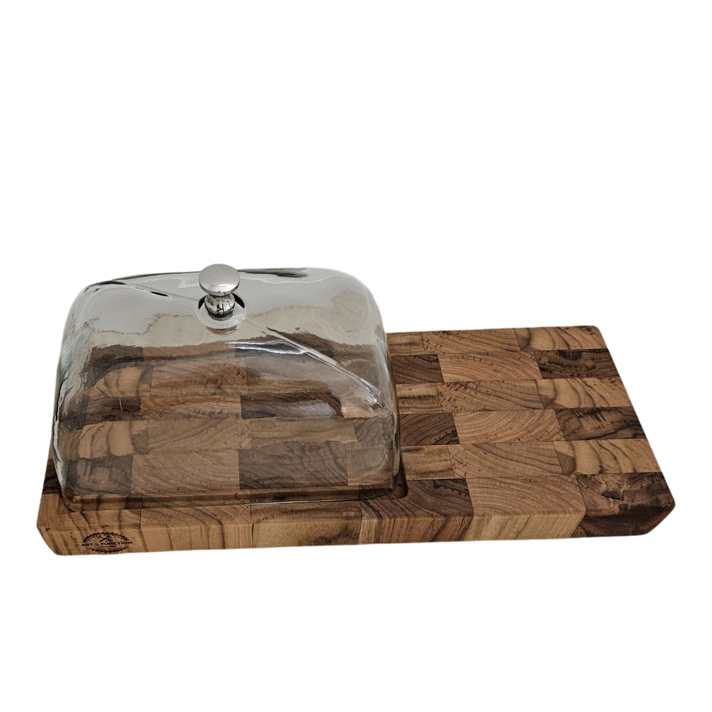 Extended Cheese Block with Glass Dome