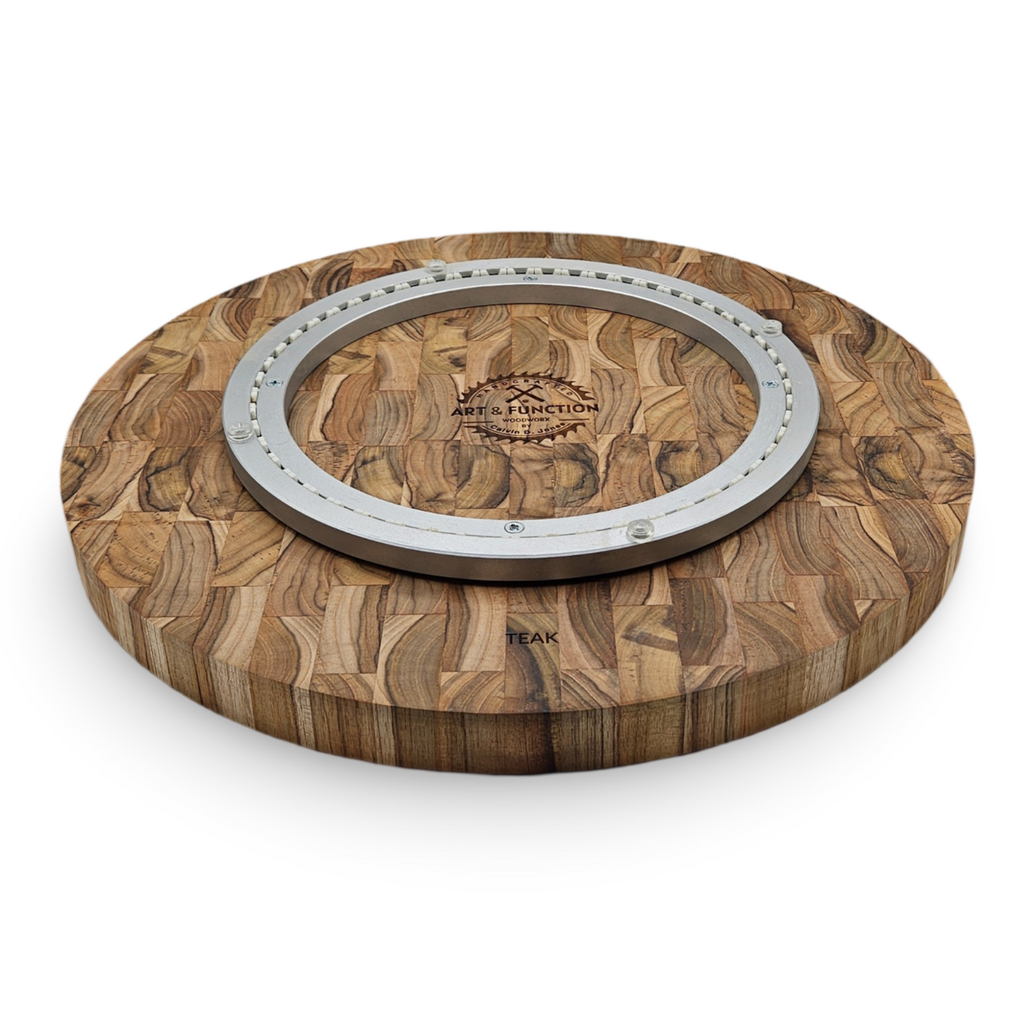 Lazy Susan 18in End Grain Teak