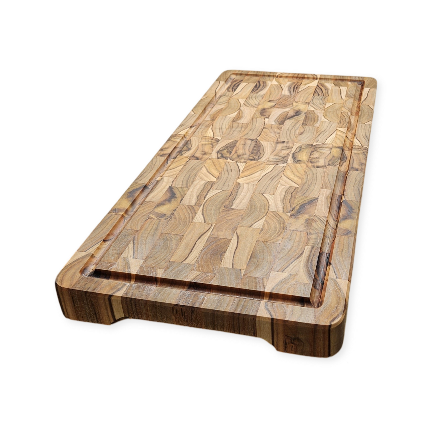 Long End Grain Teak Butcher Block