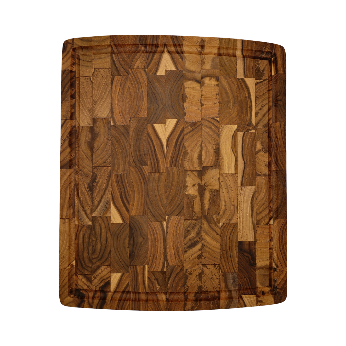 12.5 x 15 x 2 Teak Butcher With Juice Groove