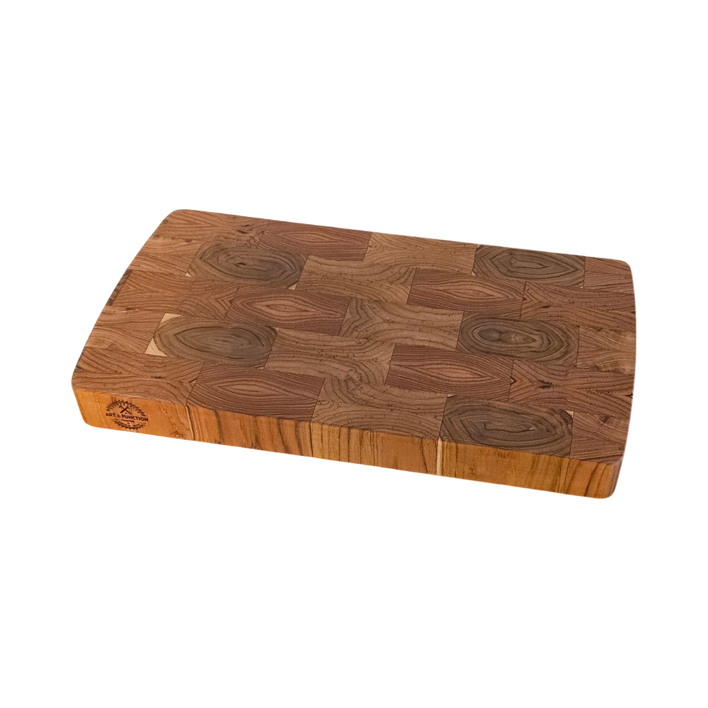 15.75 x 8.75 x 1.5 End Grain Teak Butcher Block/Cutting Board