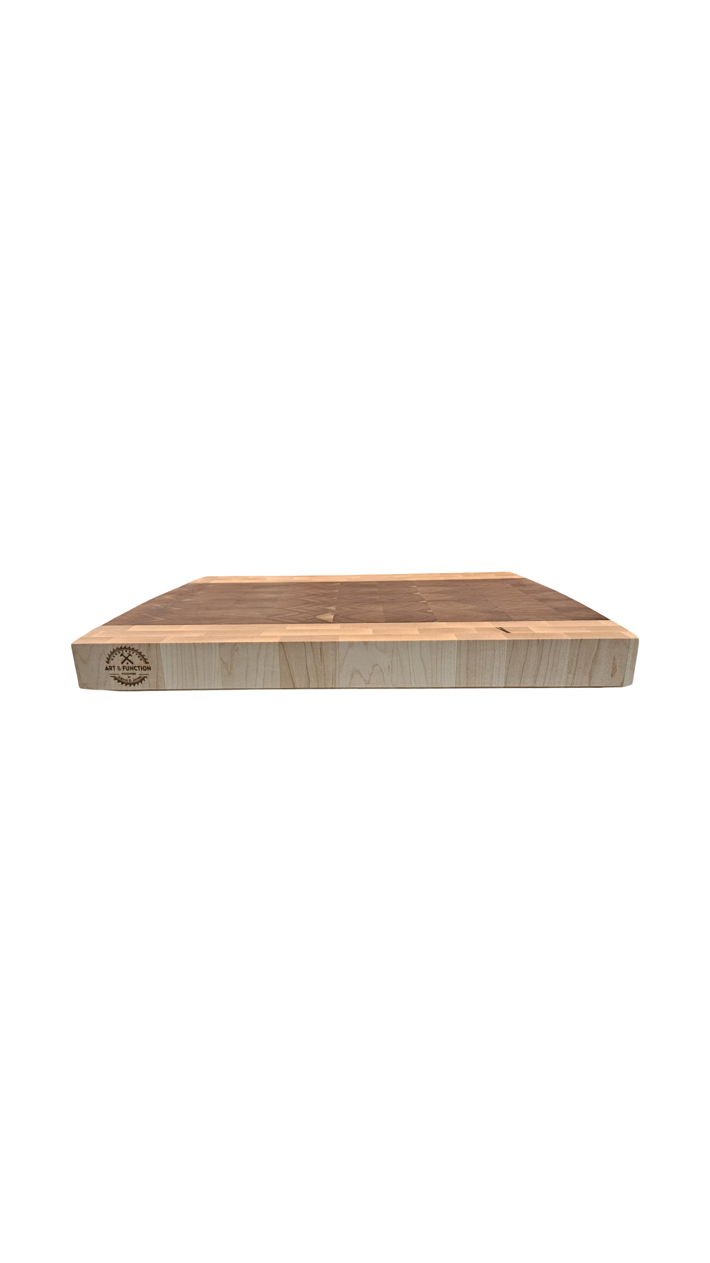 Large Walnut and Maple Butcher Block 19x13x1.75