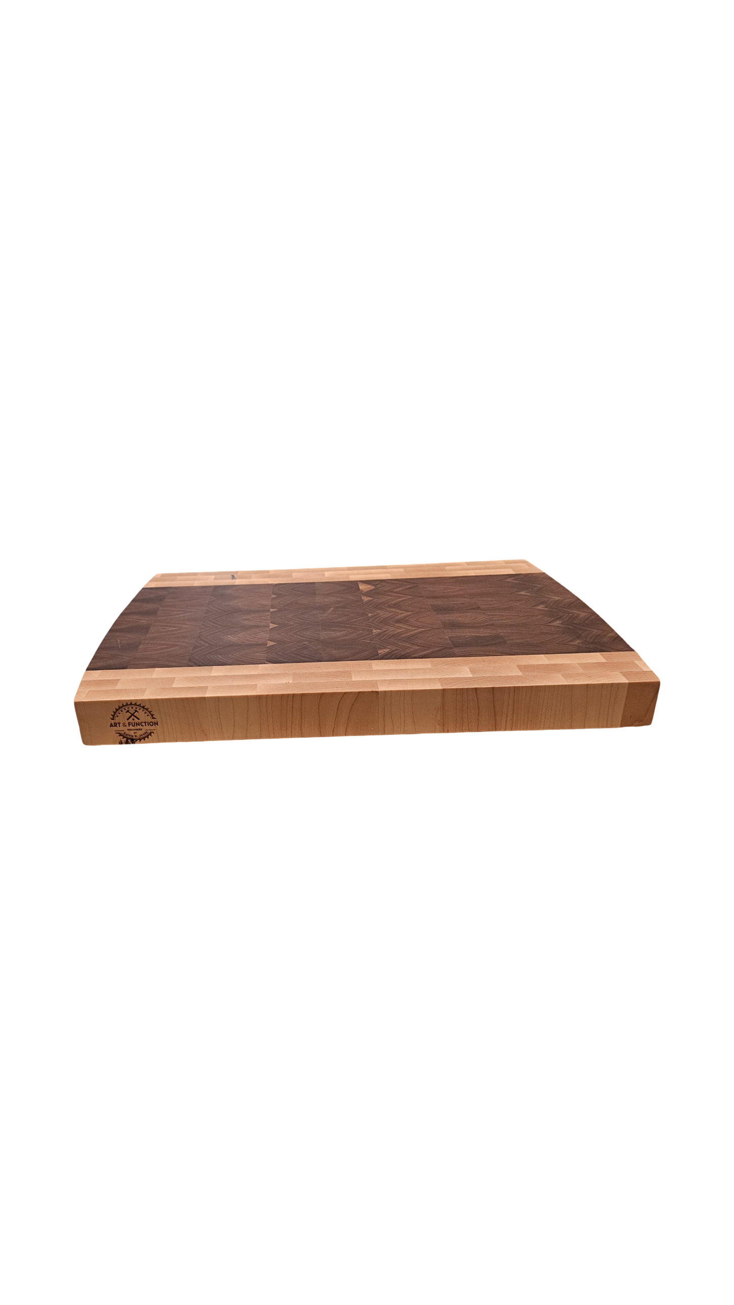 Large Walnut and Maple Butcher Block 19x13x1.75