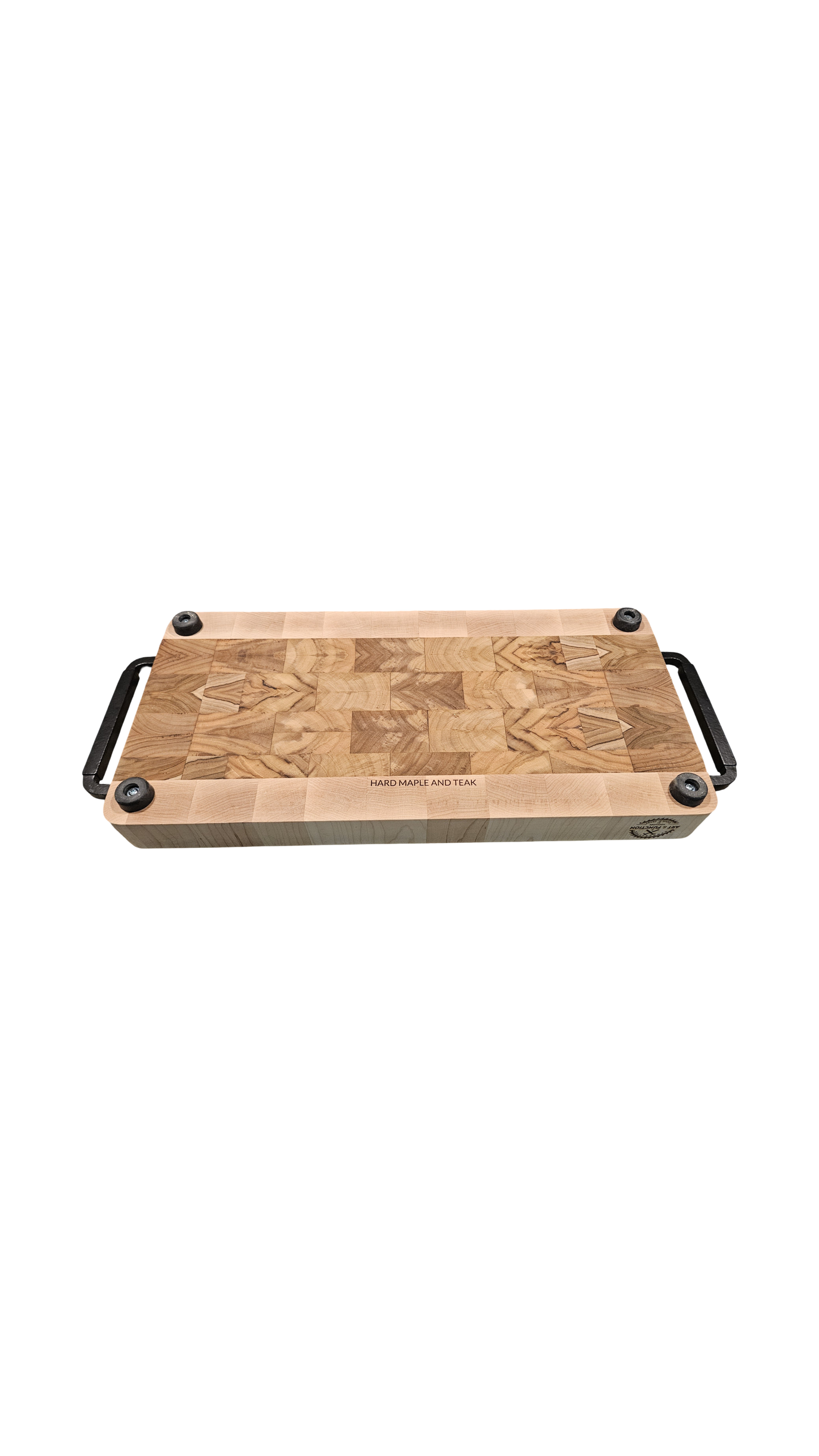 Teak and Hard Maple Butcher Block / Charcuterie Board