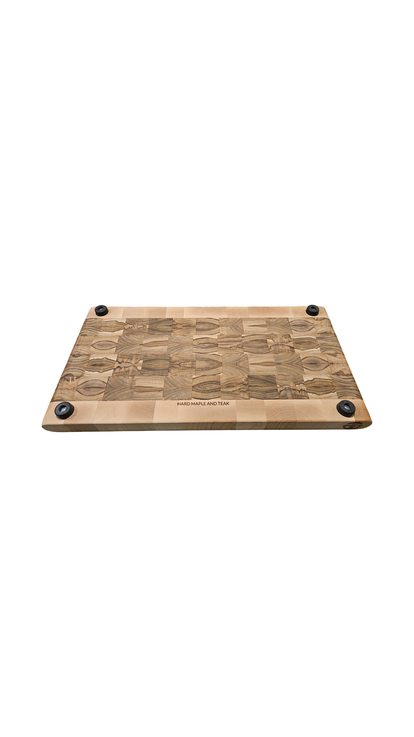 Large End Grain Teak and Maple Butcher Block