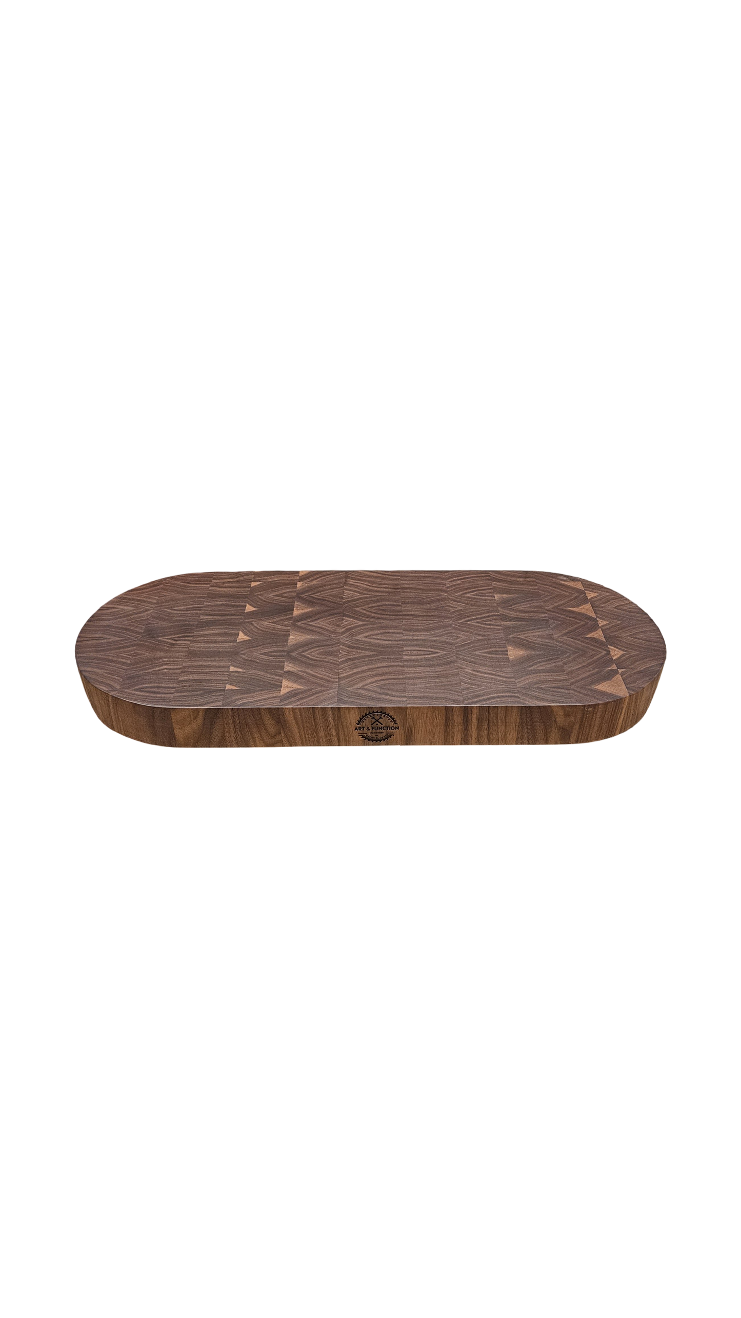 Capsule Shaped Walnut Butcher Block