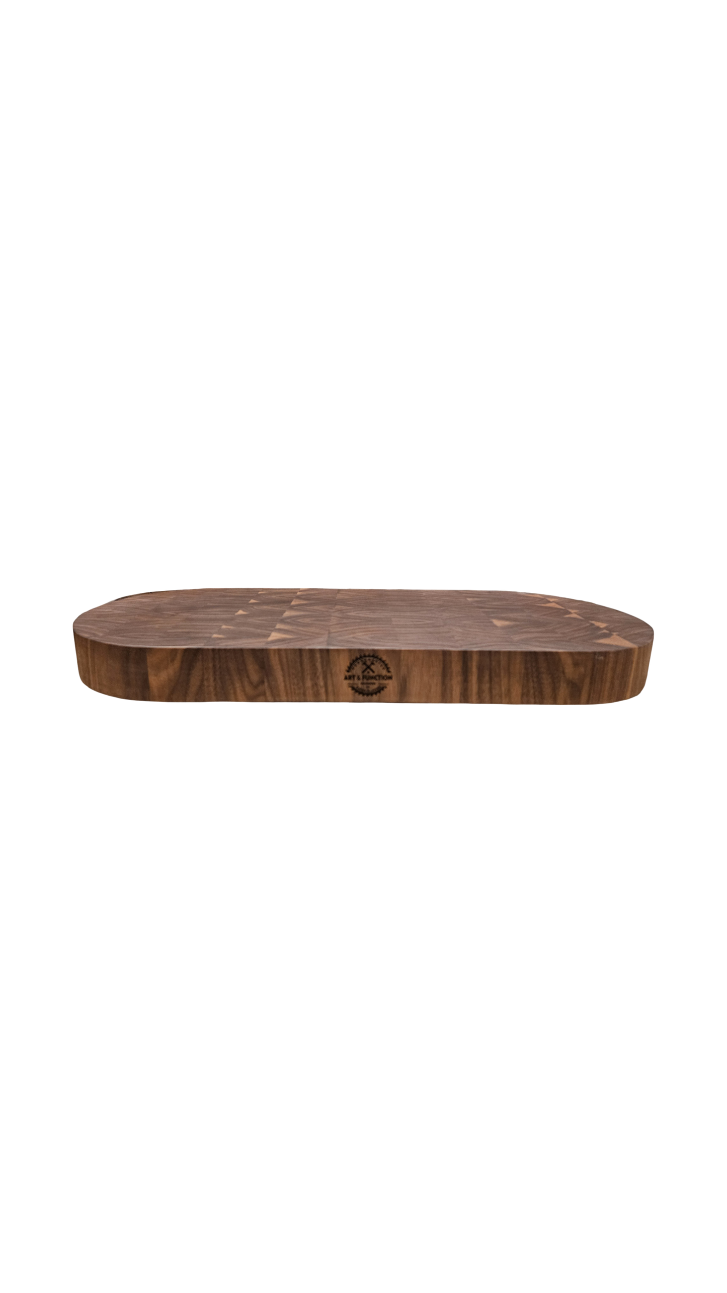 Capsule Shaped Walnut Butcher Block