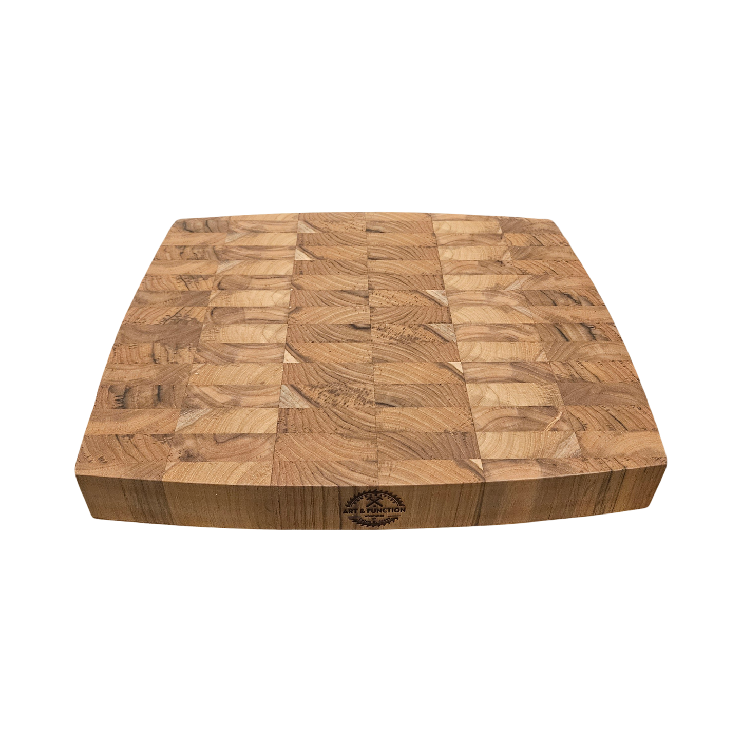 Tonneau shaped Teak Butcher Block