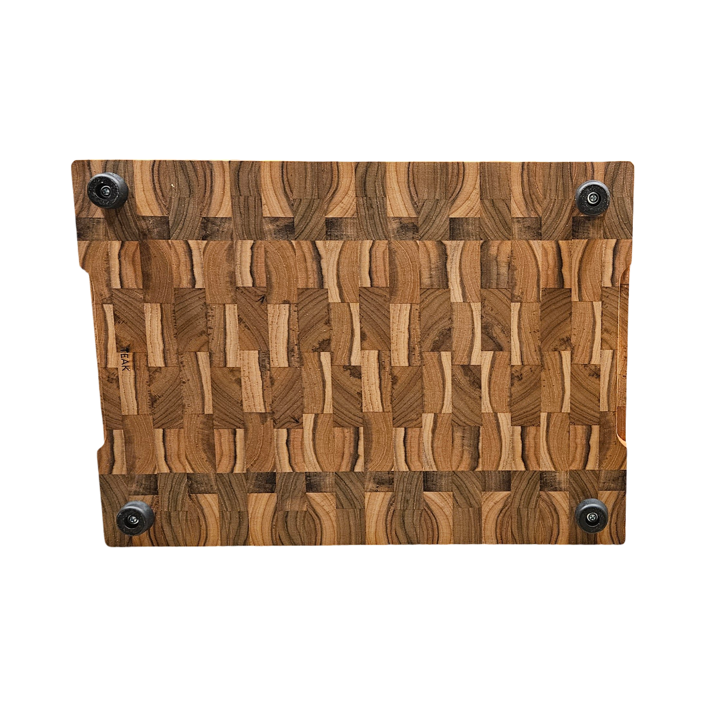 16.75" x 12.75" x 1.75" Teak Butcher Block With Juice Groove