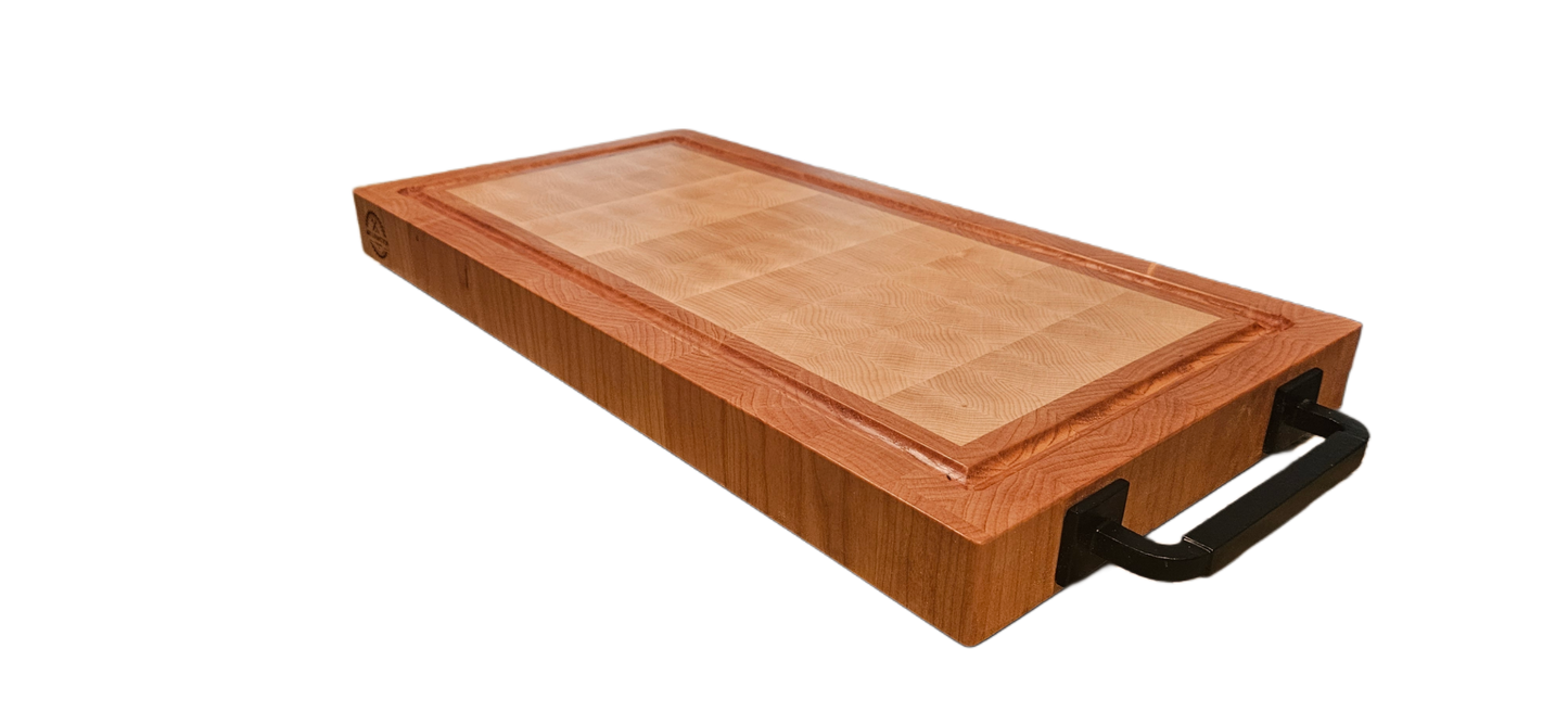 Large Hard Maple & Cherry Butcher Block