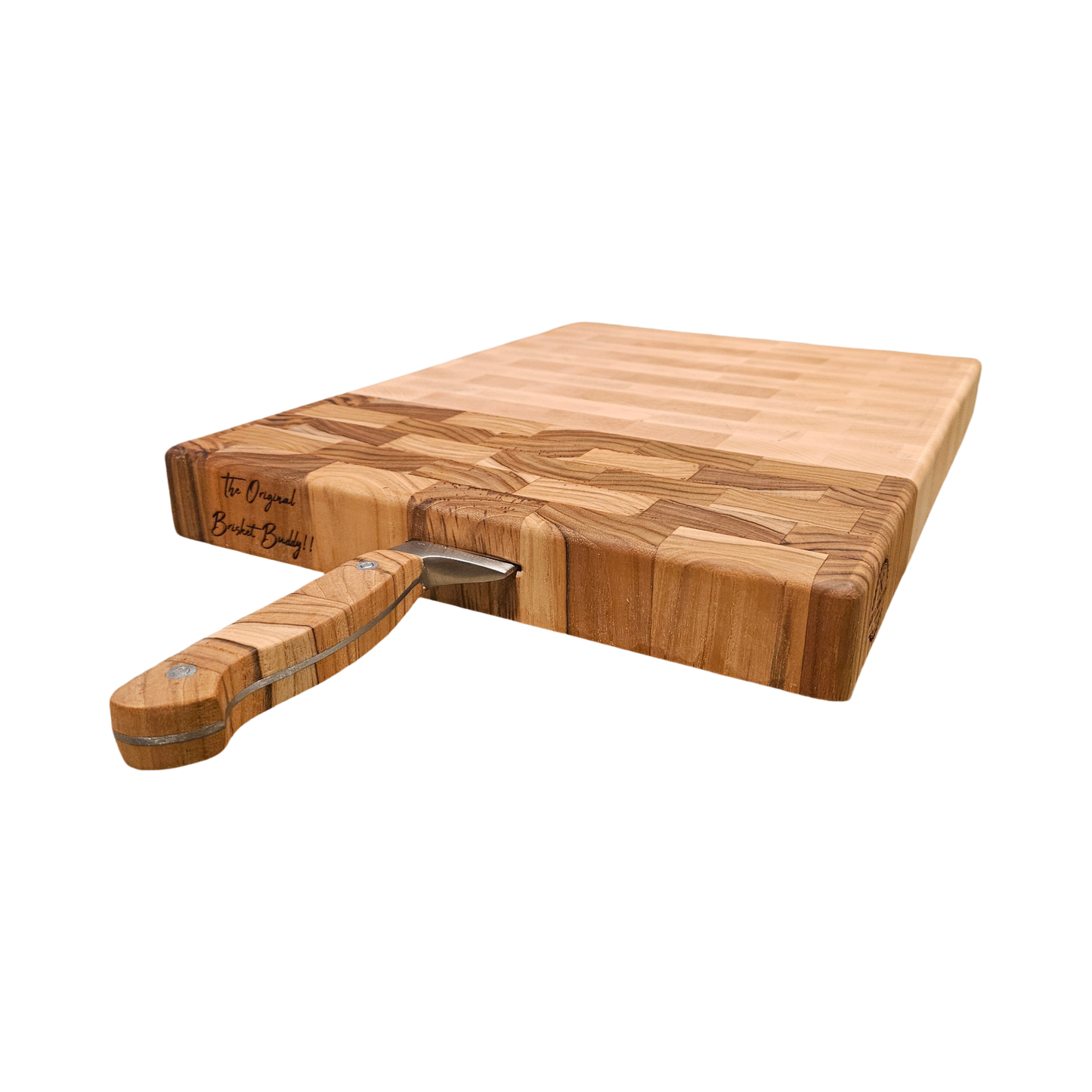 Large Teak and Maple Brisket Buddy