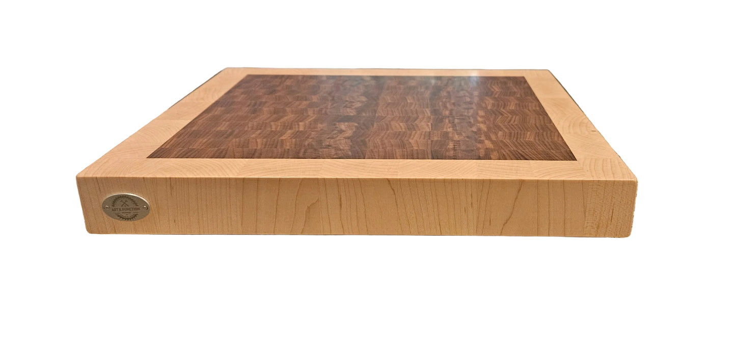 Afromosa and Hard Maple End-Grain Butcher Block