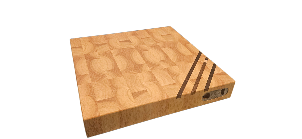 16.25x16.25x2.5 HEVEA End-Grain reversible Butcher Block&nbsp;