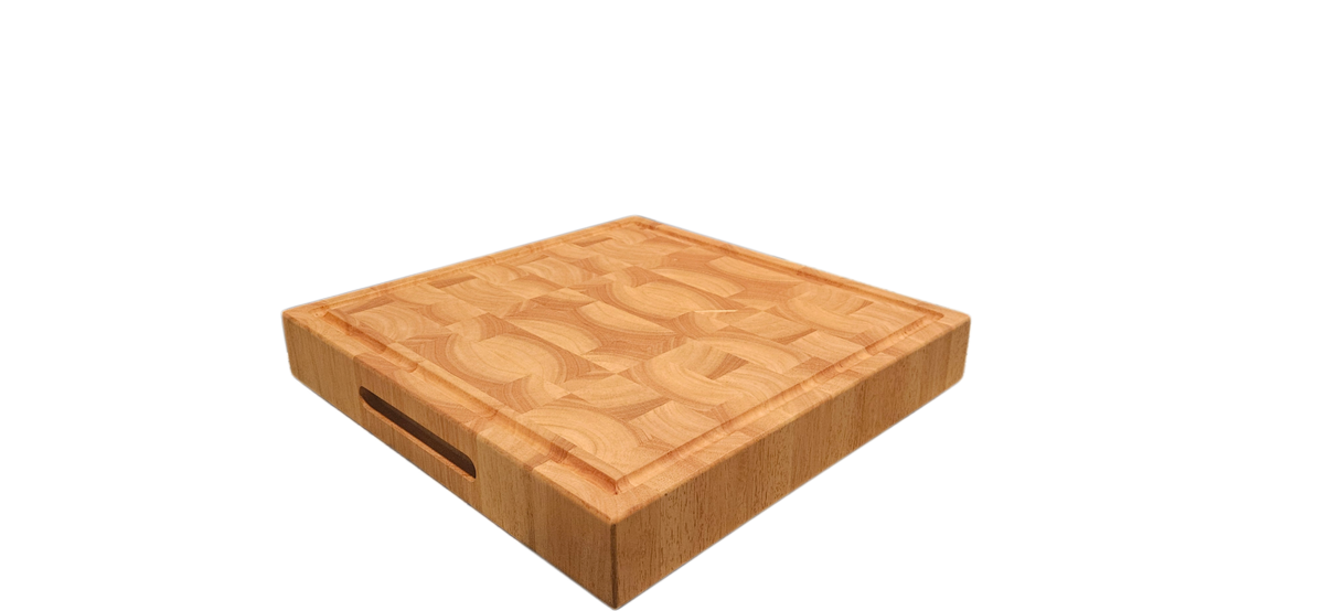 16.25x16.25x2.5 HEVEA End-Grain reversible Butcher Block&nbsp;