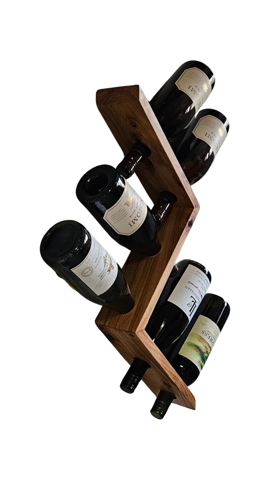 Pecan Wine Rack