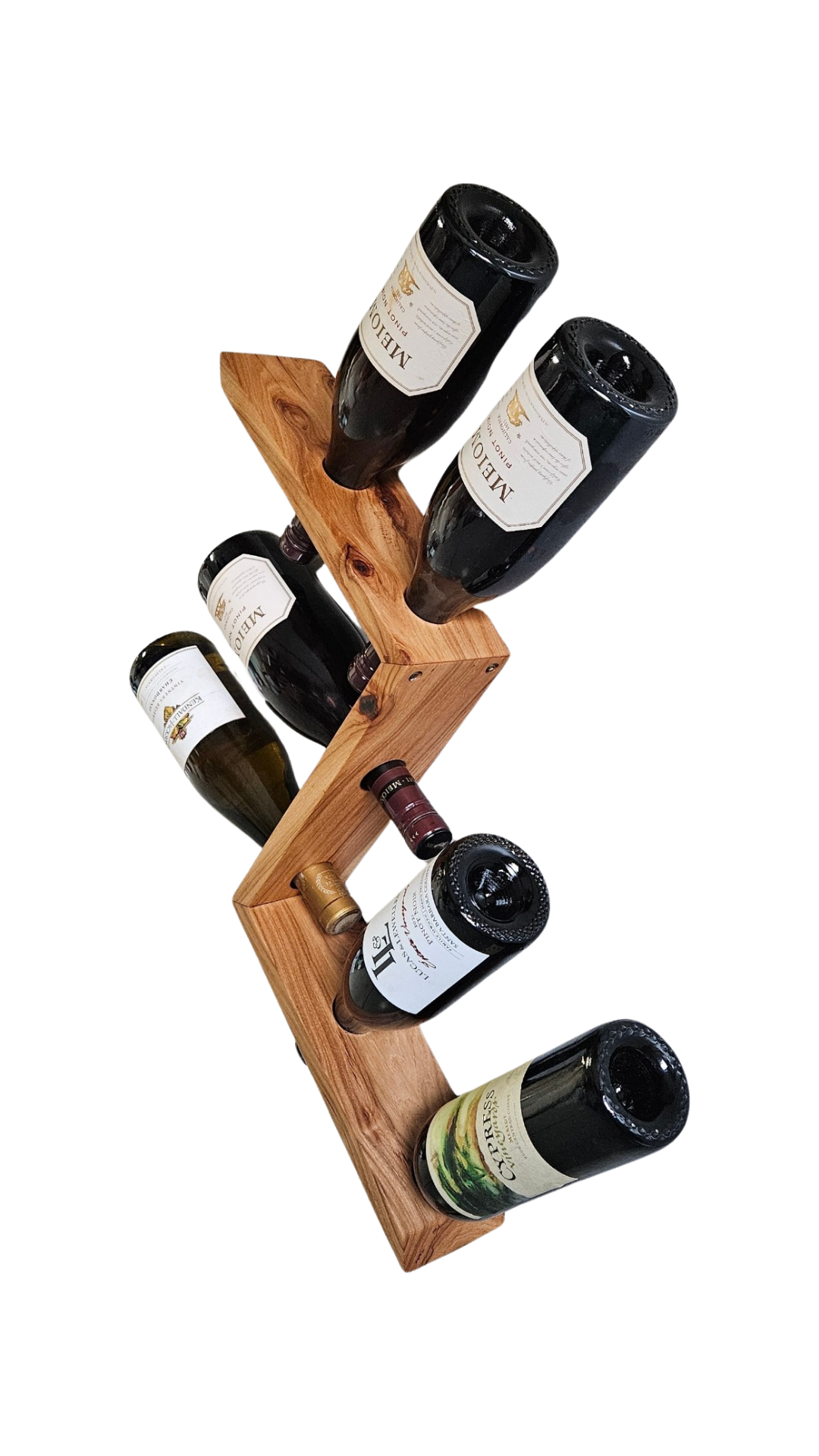 Pecan Wine Rack