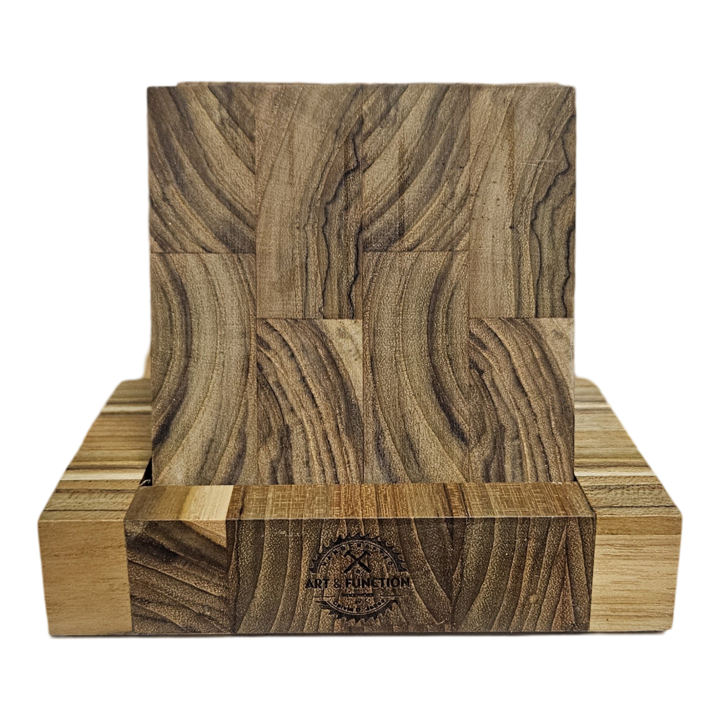 Teak bottle opener coasters