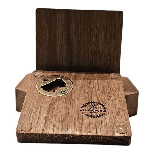 White Oak Bottle Opener Coasters