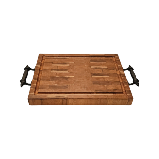 Teak Butcher Block W/ handles