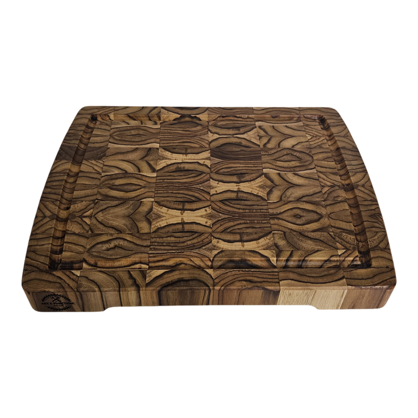 15.75 x 13 x 1.5 Teak end grain Butcher Block