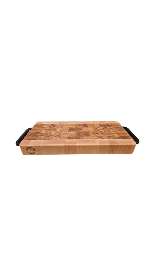 Teak and Hard Maple Butcher Block  / Charcuterie Board