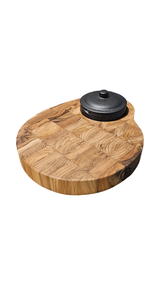 Teak Double Duty Charcuterie and Butcher Block