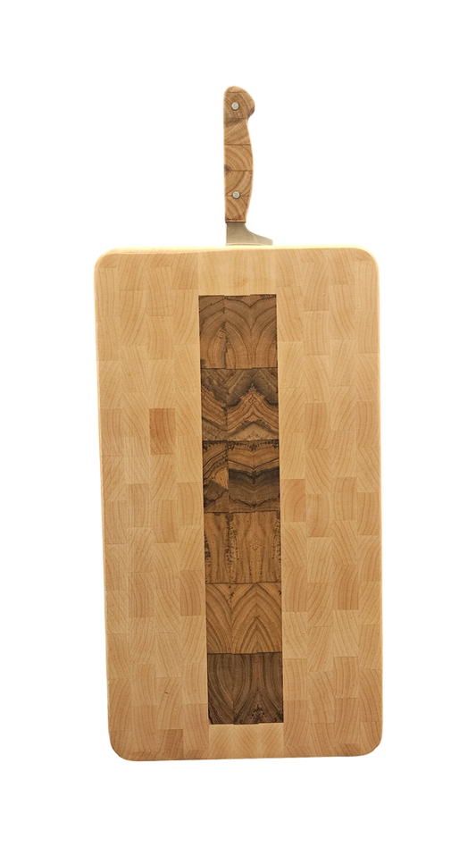 Hard Maple and Teak Brisket Buddy