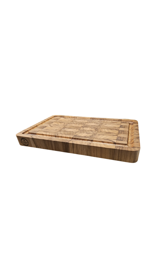 Mid sized End Grain Teak Butcher Block