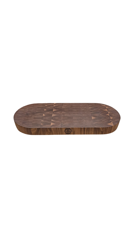 Capsule Shaped Walnut Butcher Block