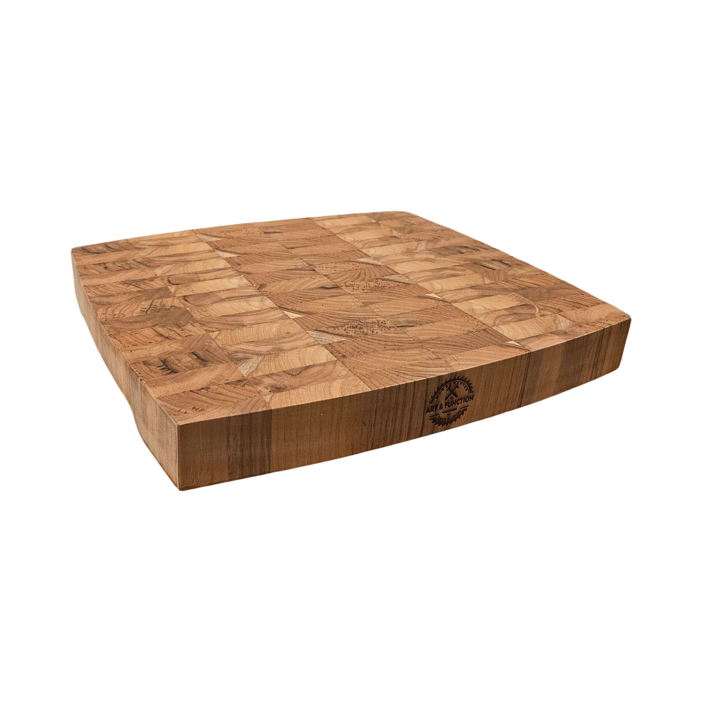 Tonneau shaped Teak Butcher Block