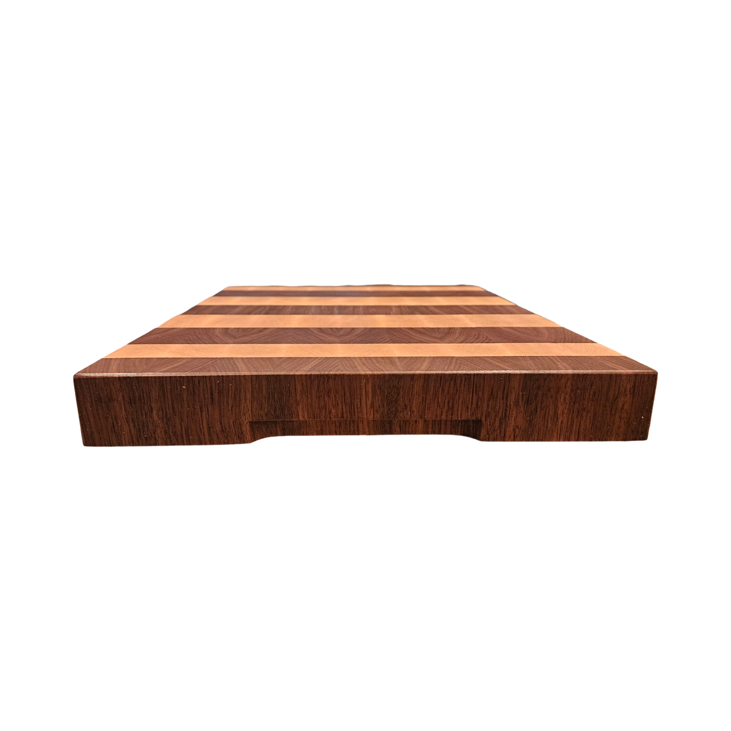 11.375" x 15" x 1.5" Walnut and Maple Butcher Block
