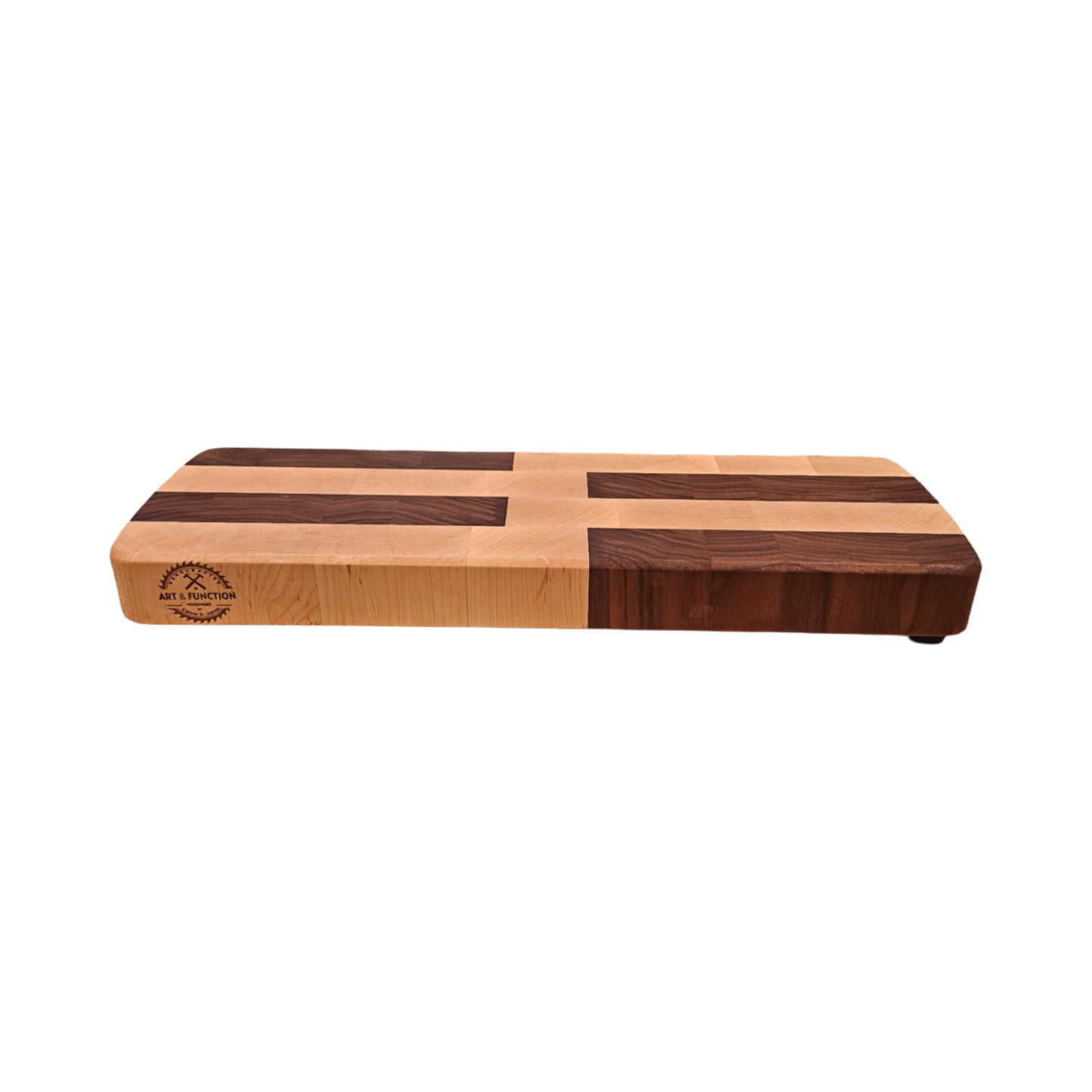 Hard Maple and Walnut Cheese / Sushi Block 15.75" x 4.75" x 1.5"