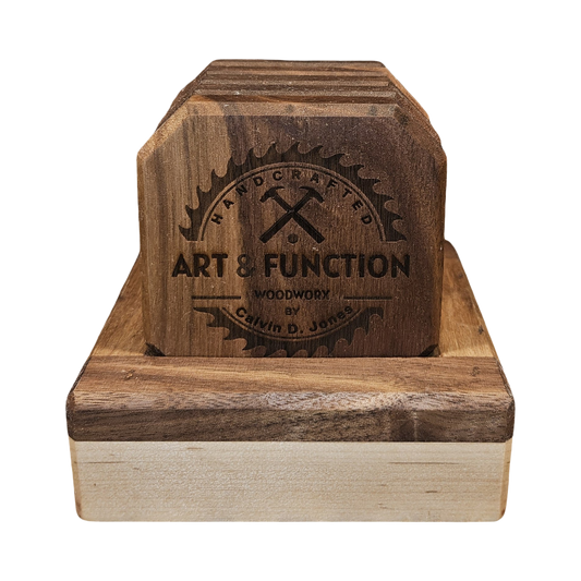 3.5" x 3.5" Walnut Bottle Opener Coasters (Set of 5)