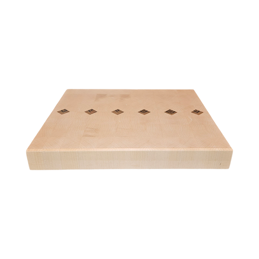 Hard Maple Butcher Block with Teak Accents