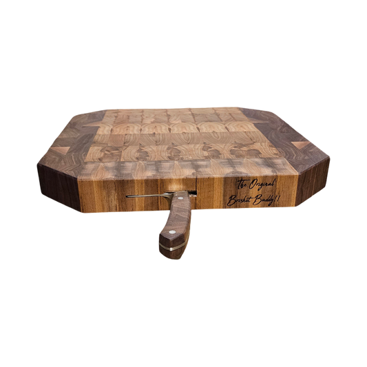 Teak and Walnut Brisket Buddy (Cleaver Edition)