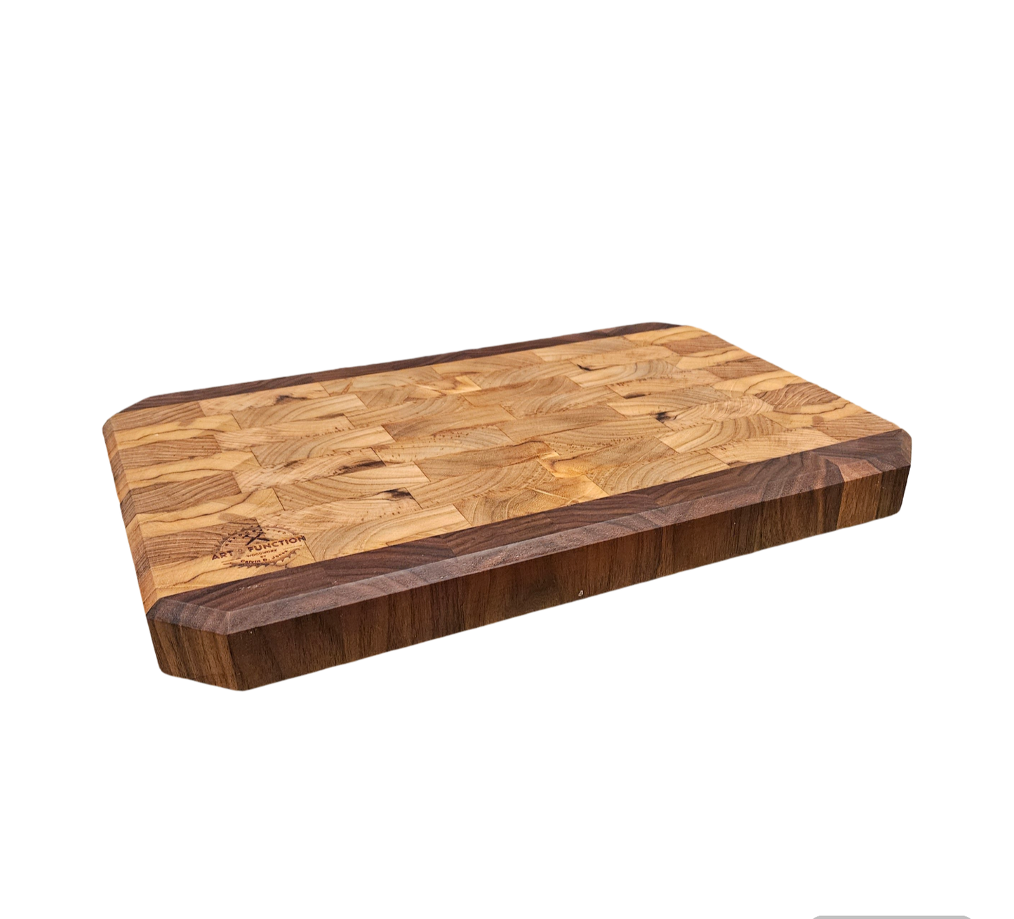 Medium Teak and Walnut Butcher Block