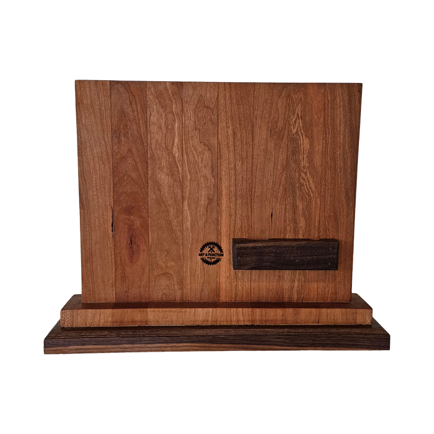 12" Cherry and Walnut Magnetic Knife Holder