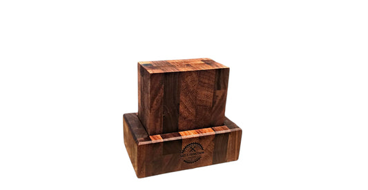 Iroko & Black Walnut Bottle Opener Coasters