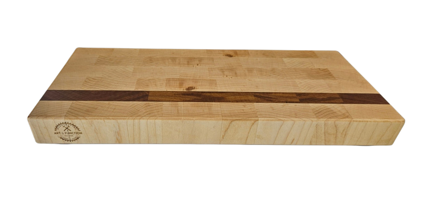 Hard Maple & Afromosia Cheese Block