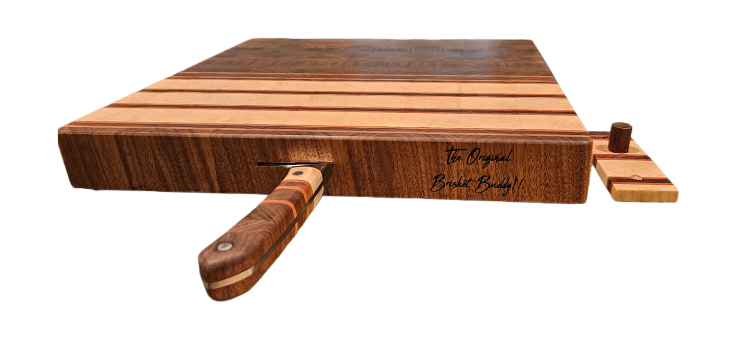 WALNUT, HARD MAPLE & MAHOGANY BRISKET BUDDY