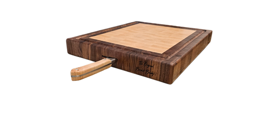Large Hard Maple and Walnut Brisket Buddy