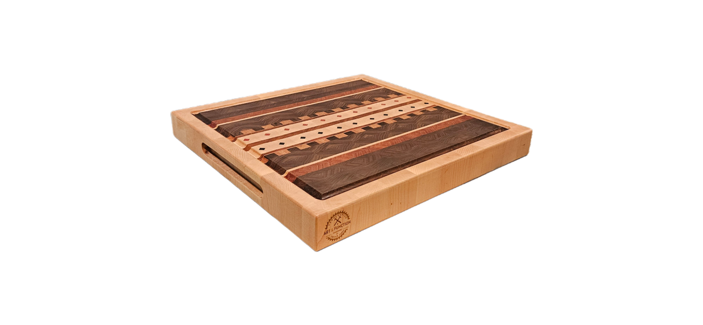 Large Exotic Butcher Block
