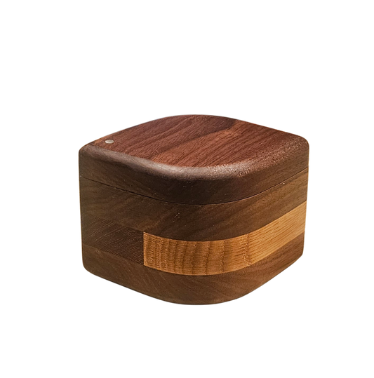 Walnut, white oak and Wenge Salt Cellar
