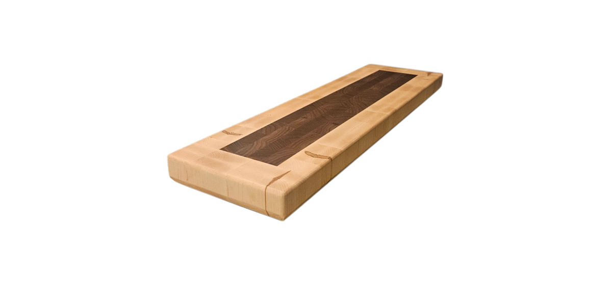 Walnut and Hard Maple Butcher Block/ Charcuterie Board