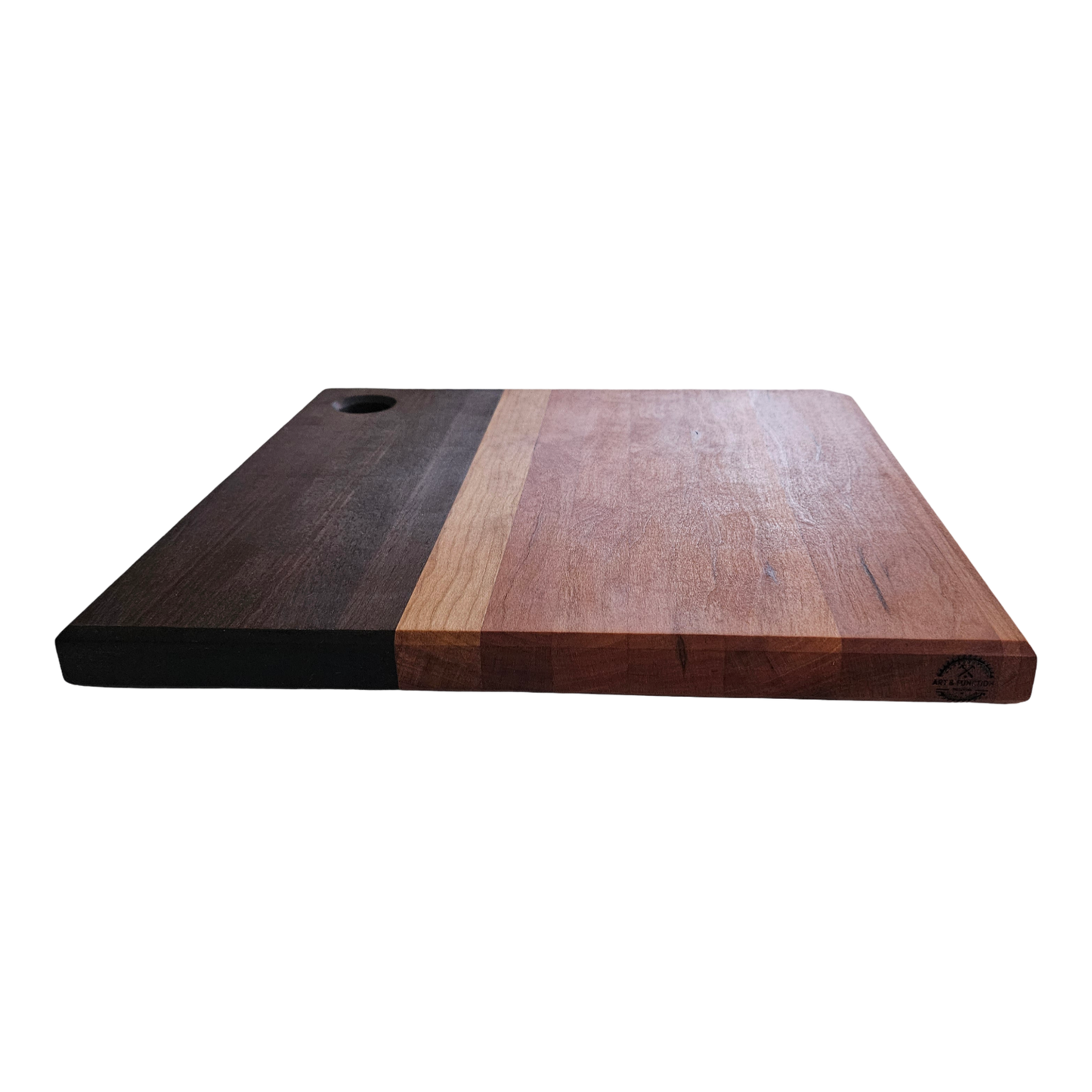 Cherry and Peruvian Walnut Cutting board