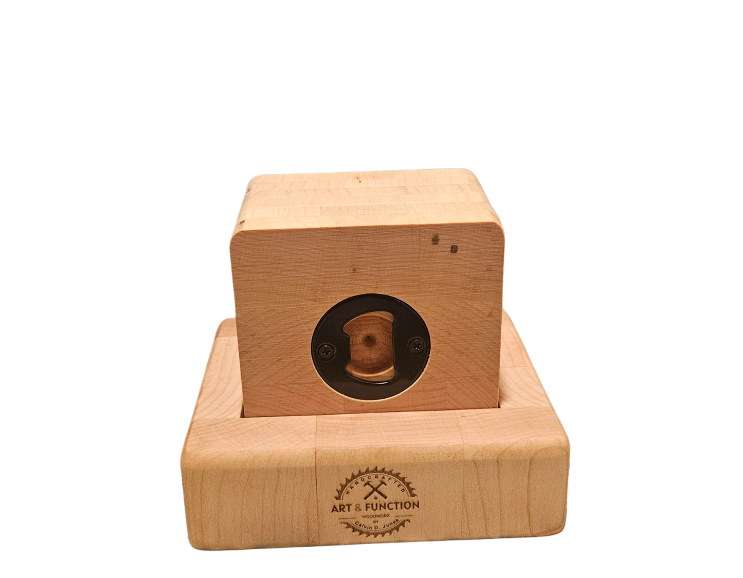 Hard Maple Bottle Opener Coasters (Set of 6)